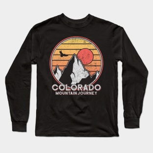 Vintage Colorado Mountain Journey Long Sleeve T-Shirt